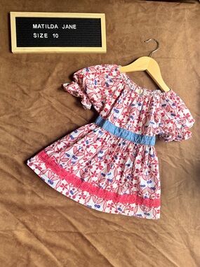 Matilda Jane Red, White, & Blue Floral Tunic